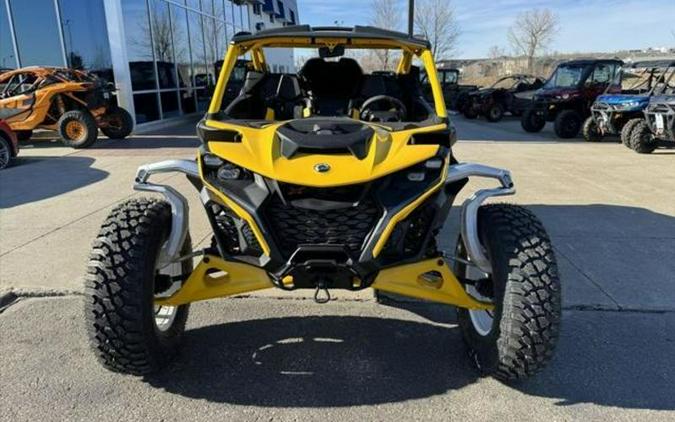 2024 Can-Am® Maverick R X RS with Smart-Shox Carbon Black & Neo Yellow