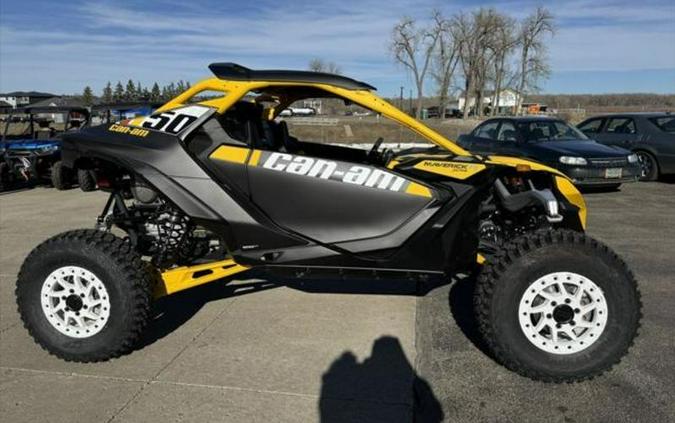 2024 Can-Am® Maverick R X RS with Smart-Shox Carbon Black & Neo Yellow