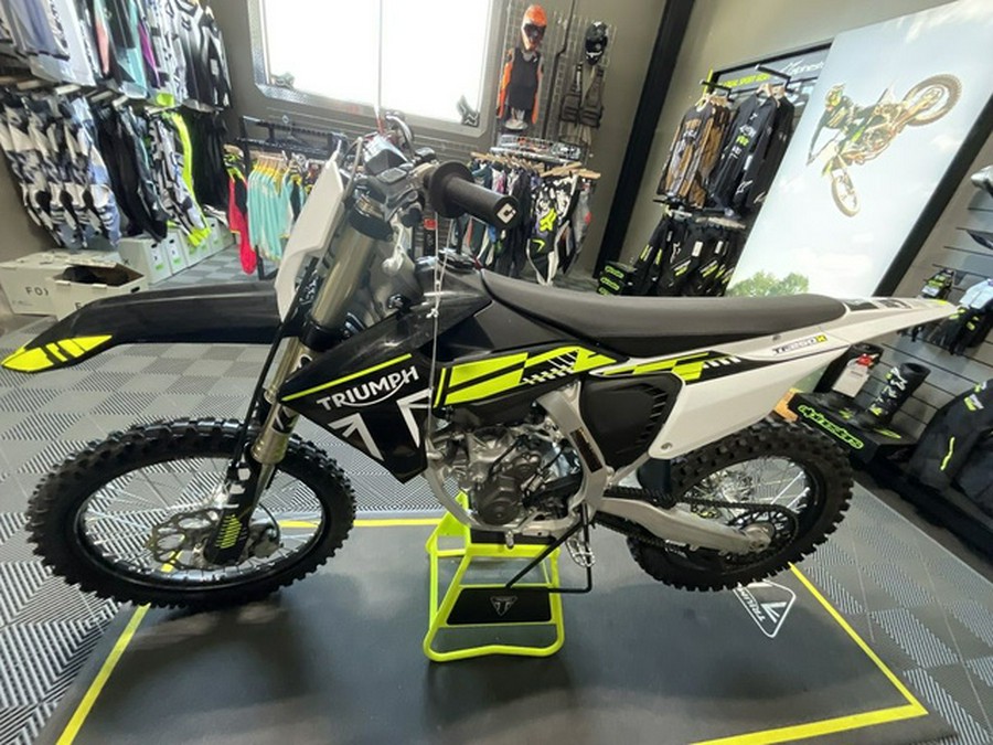 2025 Triumph TF 250-X Jet Black/Pure White