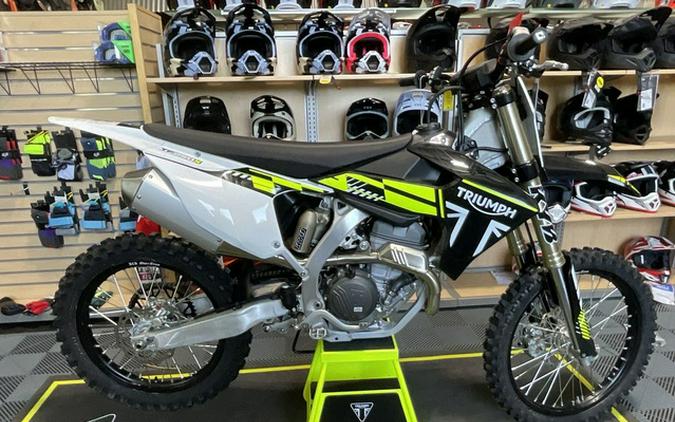 2025 Triumph TF 250-X Jet Black/Pure White