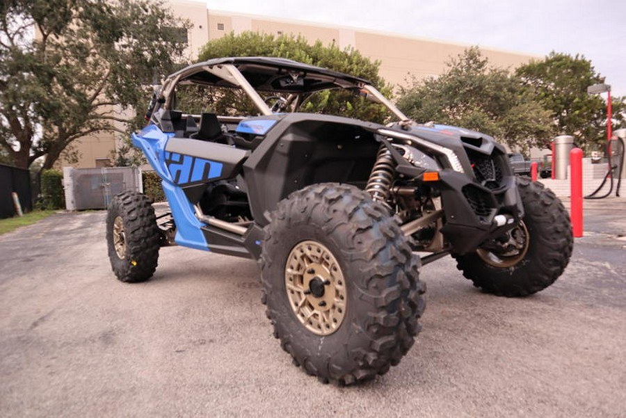 2024 Can-Am® Maverick X3 X rs Turbo RR with Smart-Shox Dazzling Blue & Carbon Black