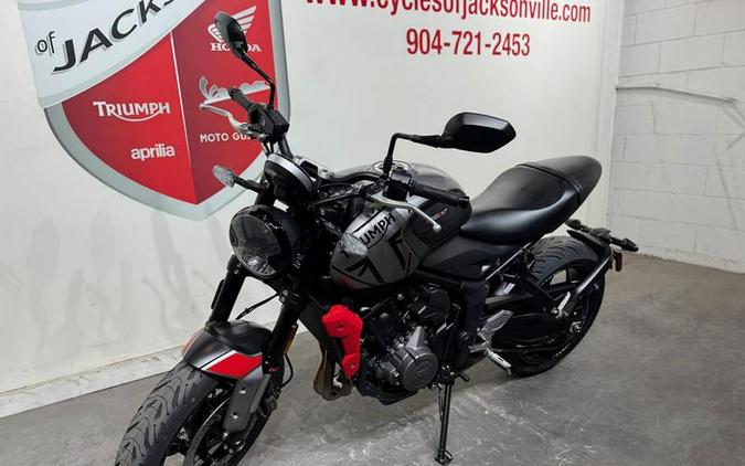 2022 Triumph Trident 660 Silver Ice Diablo Red