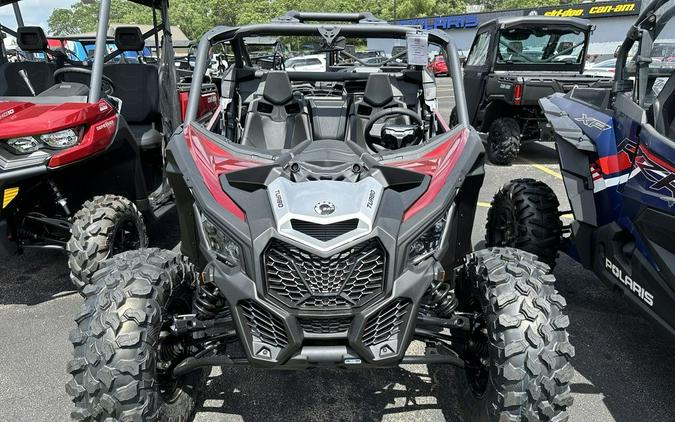 2024 Can-Am® Maverick X3 DS Turbo Fiery Red & Hyper Silver