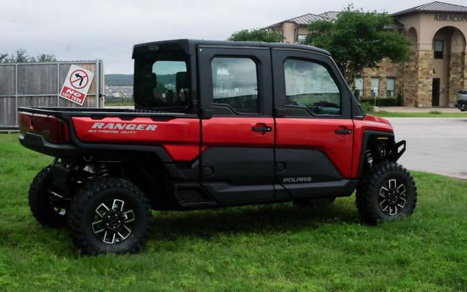 New 2024 POLARIS RANGER CREW XD 1500 NORTHSTAR EDITION PREMIUM SUNSET RED