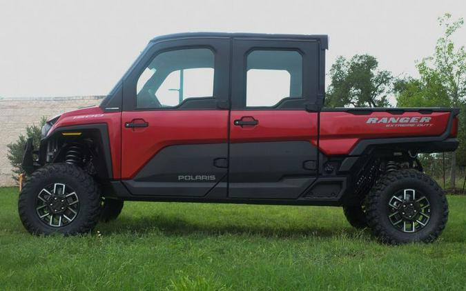 New 2024 POLARIS RANGER CREW XD 1500 NORTHSTAR EDITION PREMIUM SUNSET RED