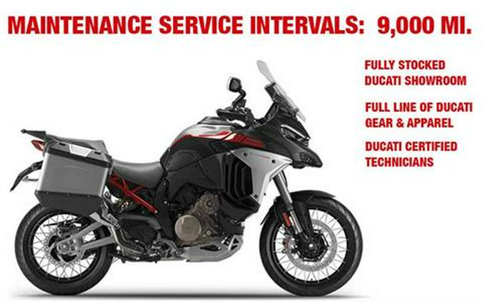 2025 Ducati Multistrada V4 Rally Adventure Travel & Radar