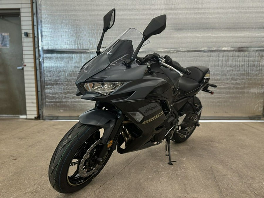 2024 Kawasaki Ninja 650 Metallic Matte Dark GrayMetallic Spark