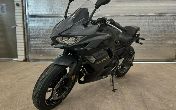 2024 Kawasaki Ninja 650 Metallic Matte Dark GrayMetallic Spark