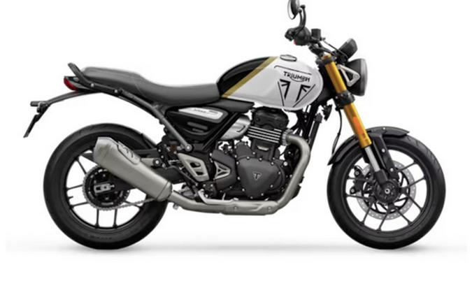 2026 Triumph Speed 400 Pearl Metallic WhitePhantom Black