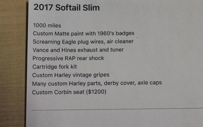 2017 Harley-Davidson® FLS - Softail® Slim®