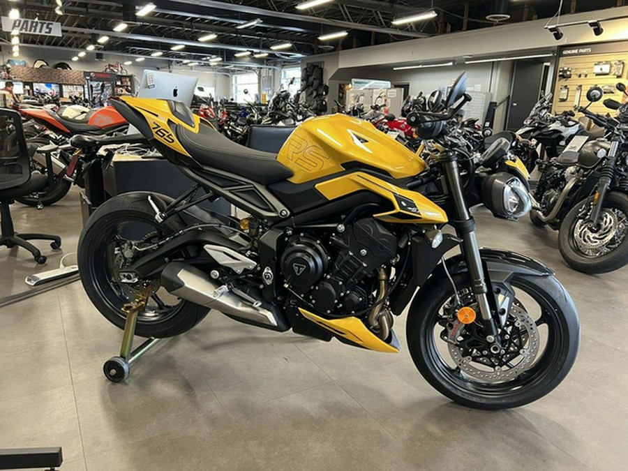 2025 Triumph Street Triple 765 RS Cosmic Yellow