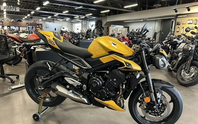 2025 Triumph Street Triple 765 RS Cosmic Yellow