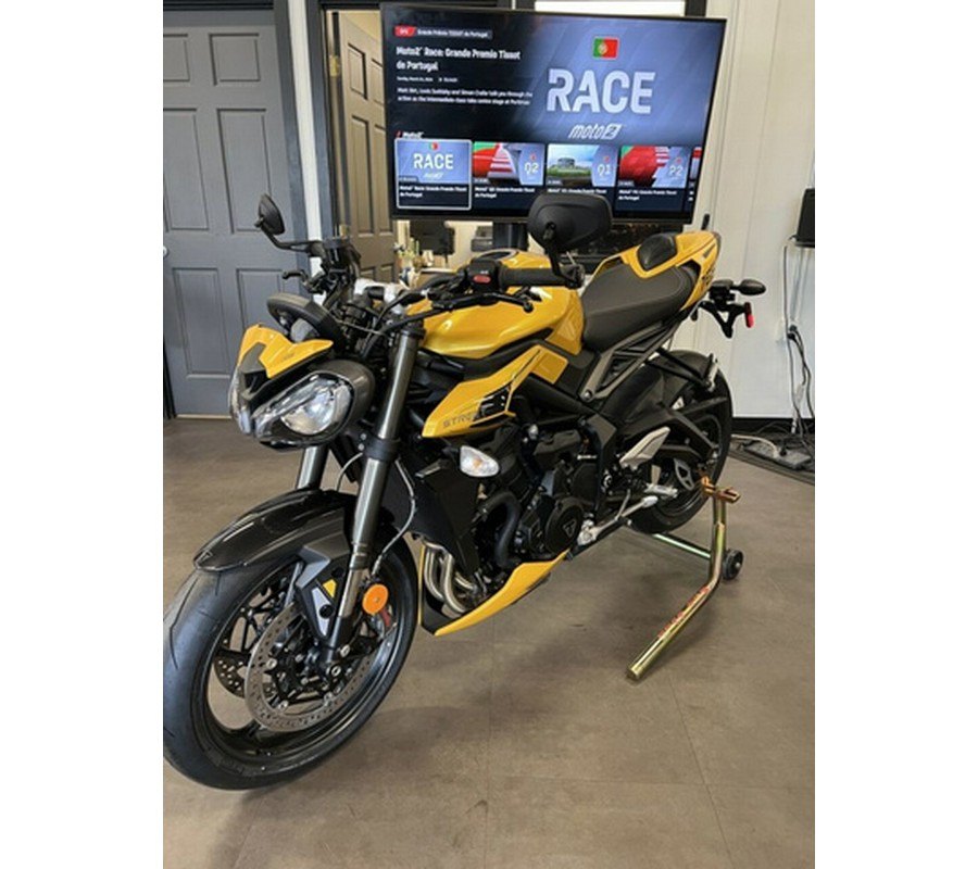 2025 Triumph Street Triple 765 RS Cosmic Yellow