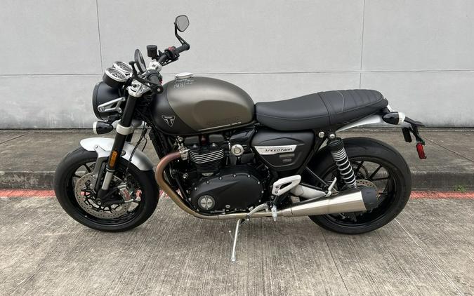 2024 Triumph Speed Twin 1200 Matte Ironstone/Matte Storm Grey