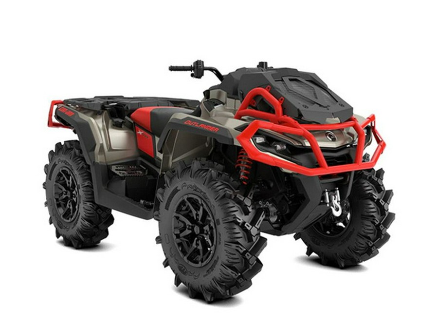 2023 Can-Am Outlander X Mr 1000R Liquid Titanium & Can-Am Red
