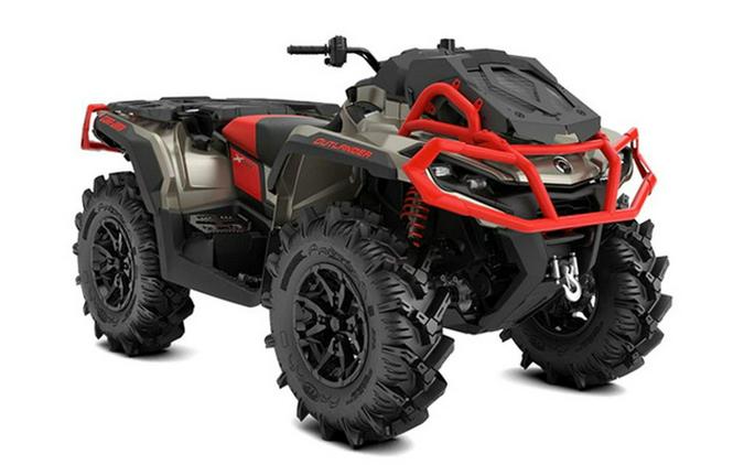 2023 Can-Am Outlander X Mr 1000R Liquid Titanium & Can-Am Red