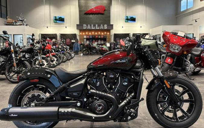 2026 Indian Motorcycle® 125 SCOUT BOBBR, 125 RED W/ BLK CRSTL, 49ST 125th Anniversary Edition