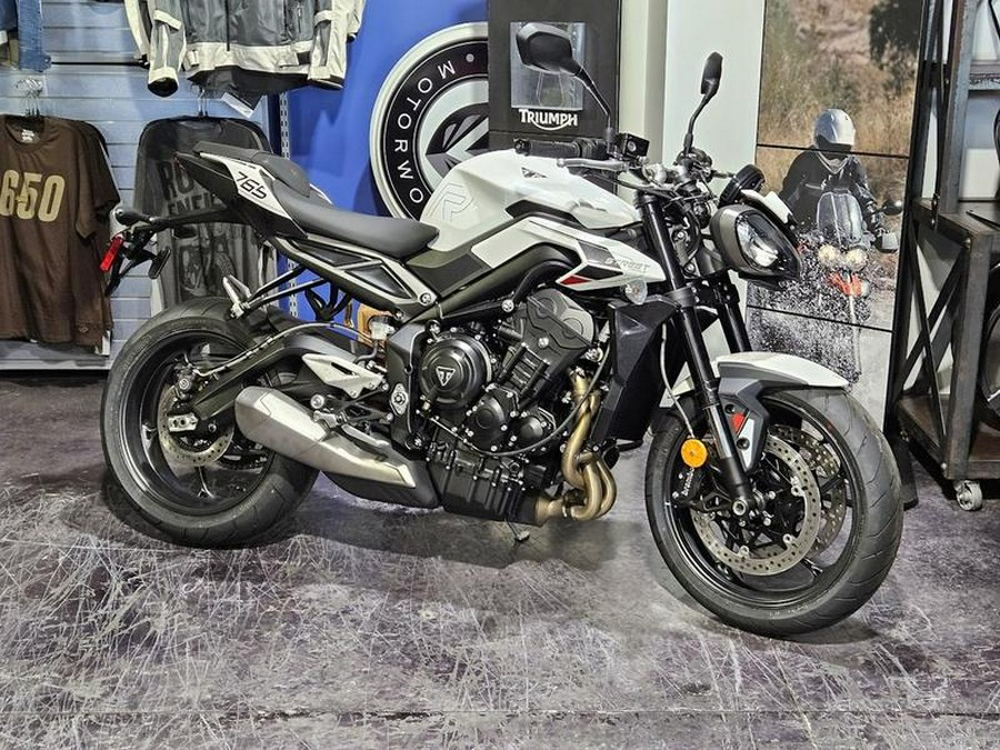 2024 Triumph Street Triple 765 R Crystal White