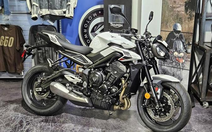 2024 Triumph Street Triple 765 R Crystal White