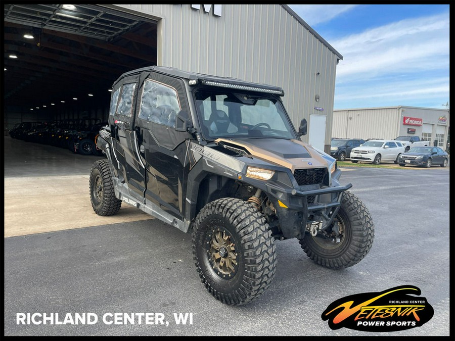 2019 Polaris® General® 4 1000 Ride Command Edition Black Pearl