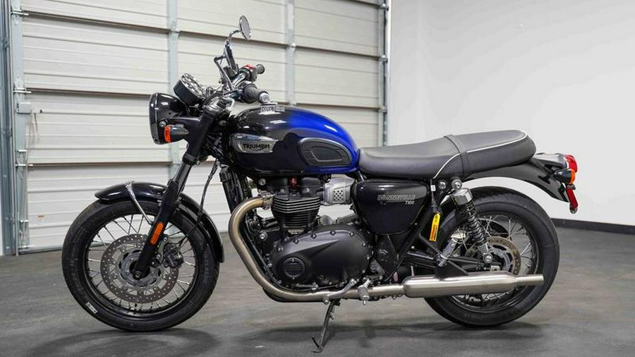 2024 Triumph Bonneville T100 Meriden Blue/Tangerine