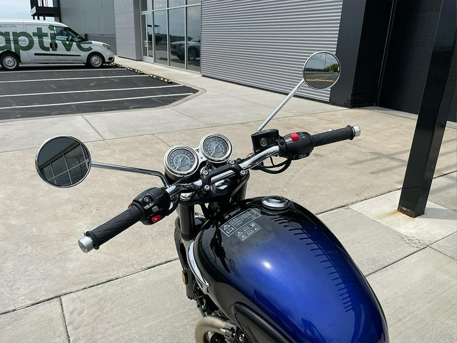 2024 Triumph Bonneville T100 Meriden Blue/Tangerine