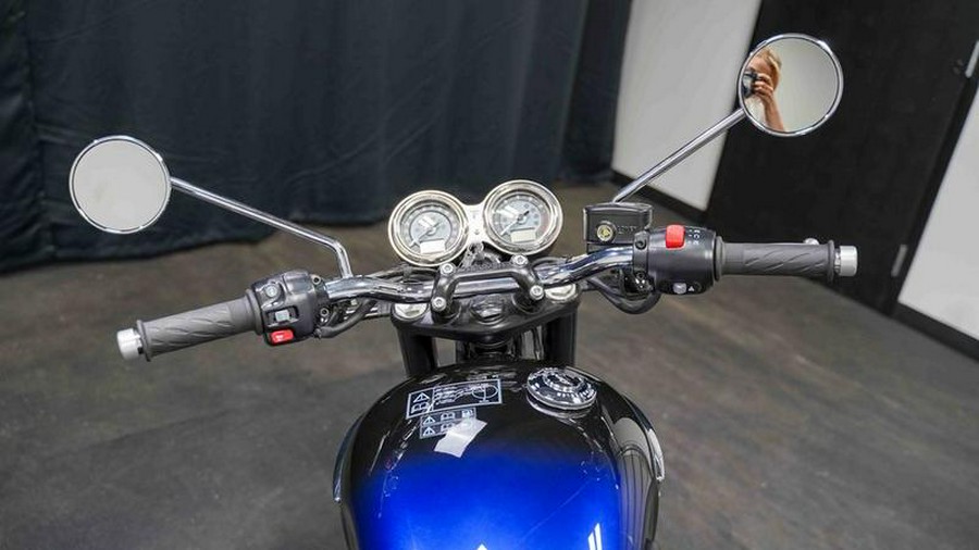 2024 Triumph Bonneville T100 Meriden Blue/Tangerine