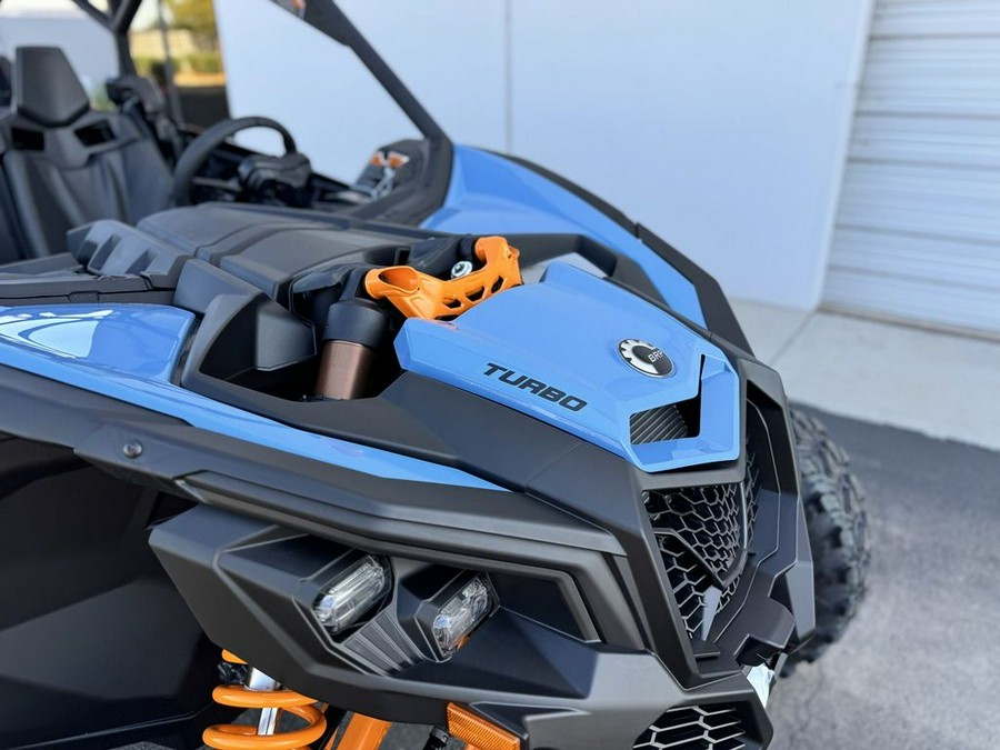 2026 Can-Am® Maverick X3 MAX RS Turbo Scandi Blue & Orange Crush