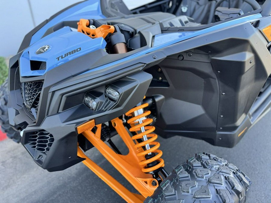 2026 Can-Am® Maverick X3 MAX RS Turbo Scandi Blue & Orange Crush