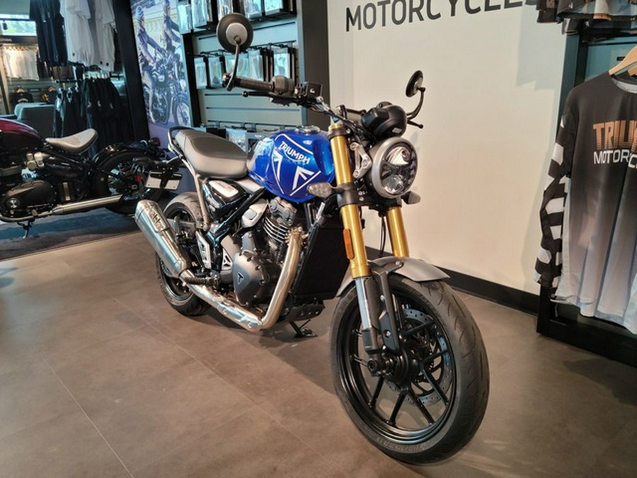 2024 Triumph Speed 400 Caspian Blue / Storm Grey