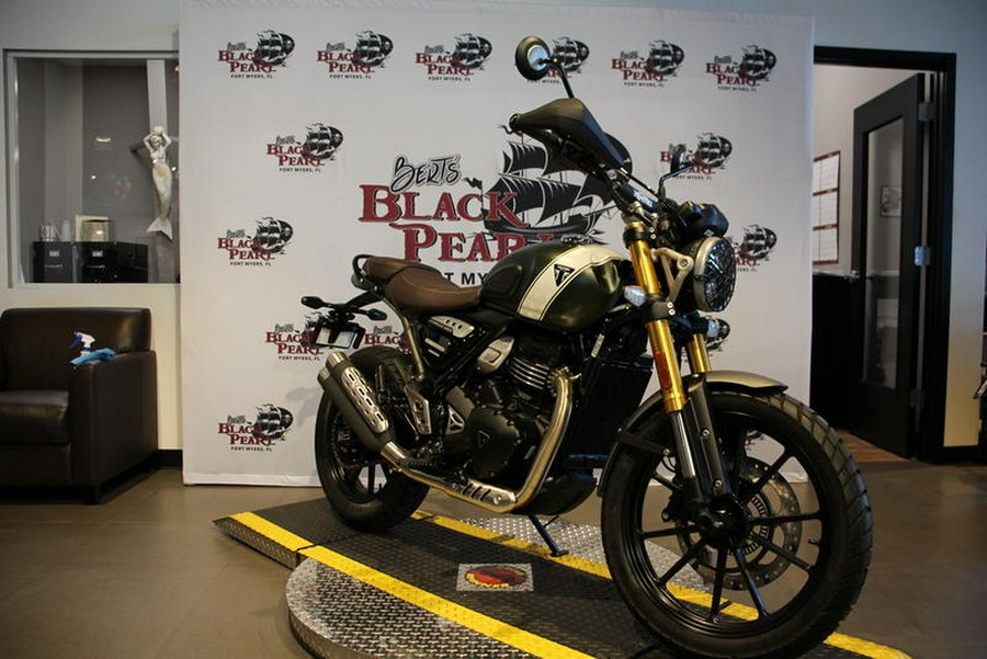 2026 Triumph SCRM400X KHAKI GREEN
