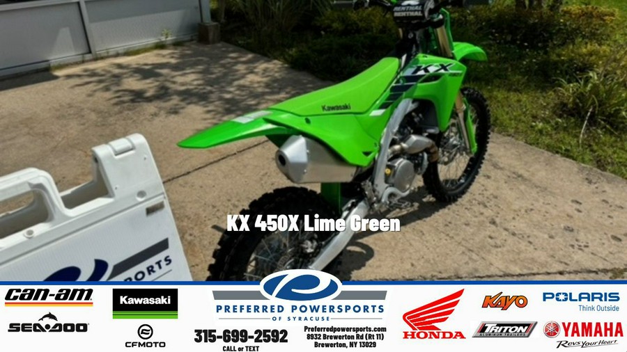 2026 KX 450X Lime Green - Kawasaki