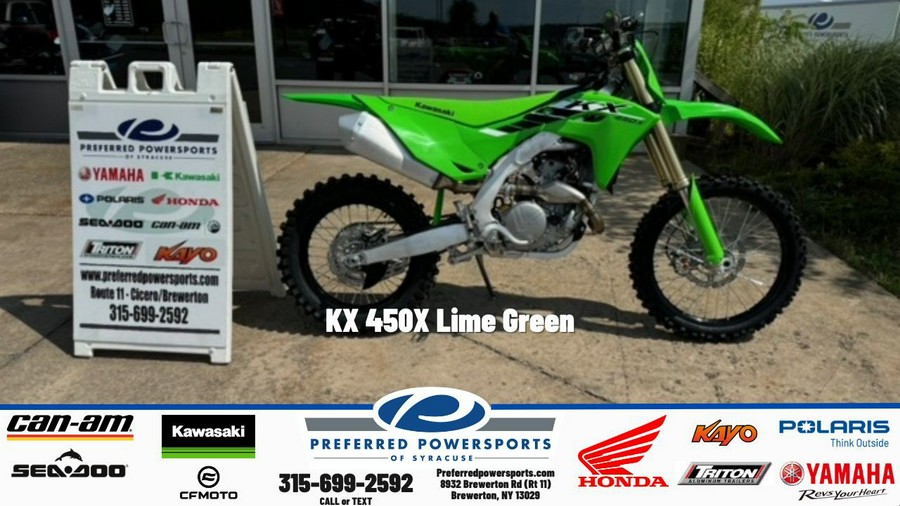 2026 KX 450X Lime Green - Kawasaki