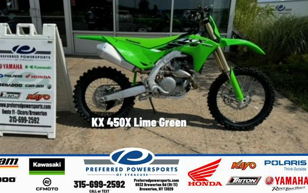 2026 KX 450X Lime Green - Kawasaki