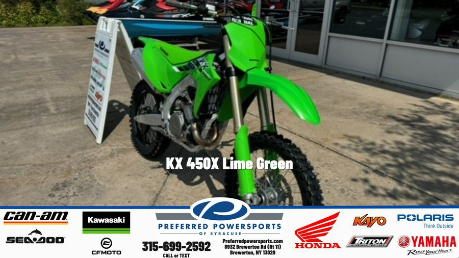 2026 KX 450X Lime Green - Kawasaki