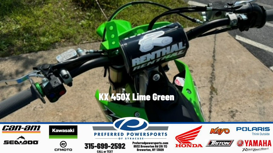 2026 KX 450X Lime Green - Kawasaki