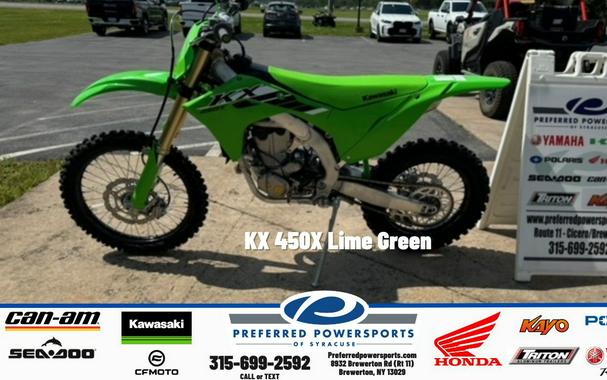 2026 KX 450X Lime Green - Kawasaki
