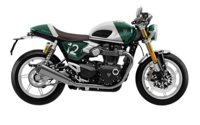 2026 Triumph Speed Twin 1200 Cafe Racer Edition Aluminium silver / Competition green