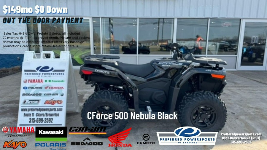 2024 CFMOTO CForce 500 EPS Nebula Black