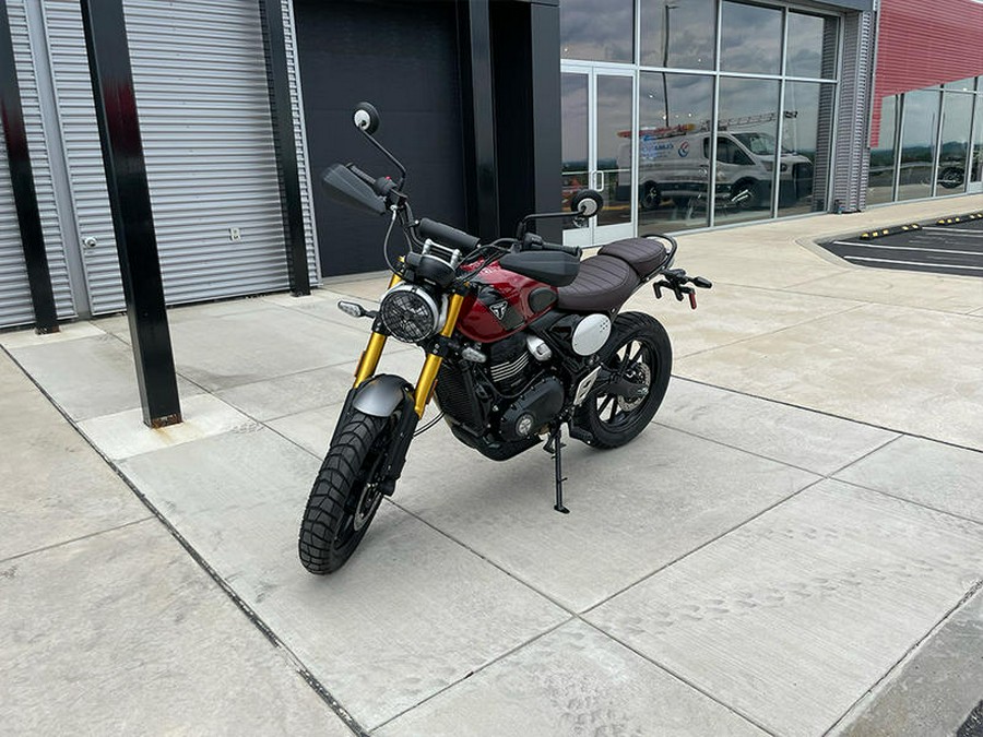 2024 Triumph Scrambler 400 X Carnival Red / Phantom Black