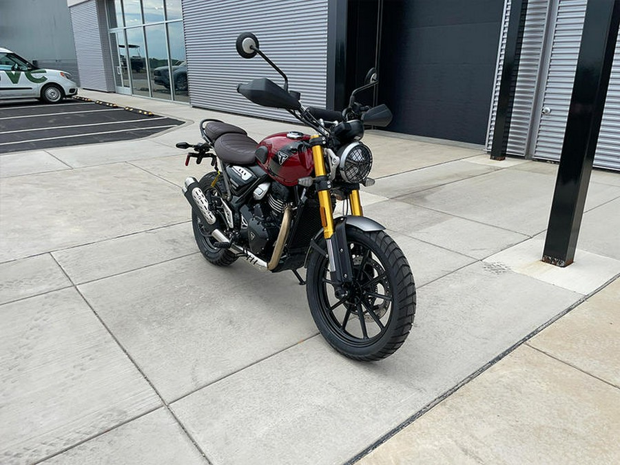 2024 Triumph Scrambler 400 X Carnival Red / Phantom Black