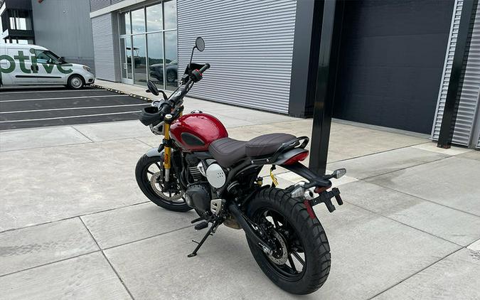 2024 Triumph Scrambler 400 X Carnival Red / Phantom Black