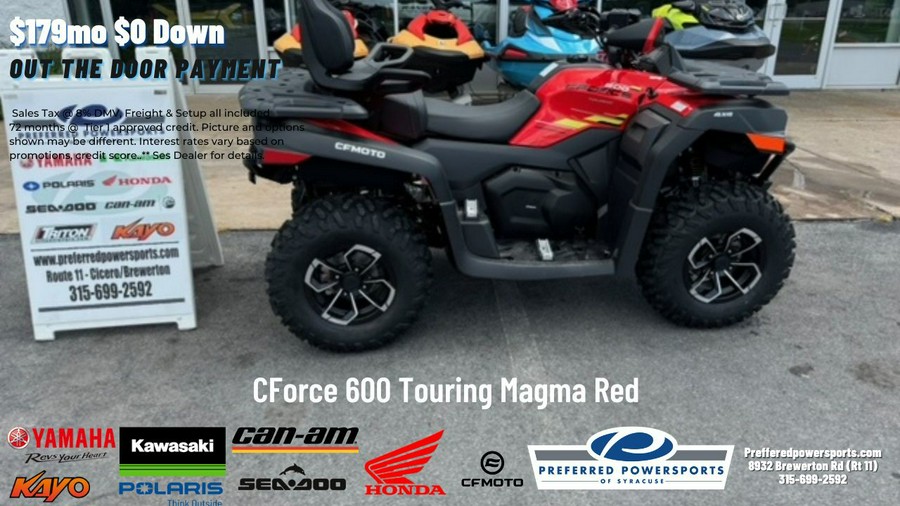 2024 CFMOTO CForce 600 EPS Touring Magma Red