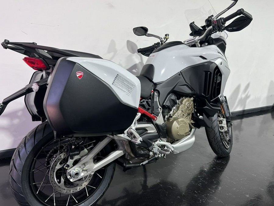 2023 Ducati Multistrada V4S Iceberg White - Spoked Wheels