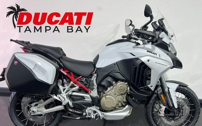 2023 Ducati Multistrada V4S Iceberg White - Spoked Wheels