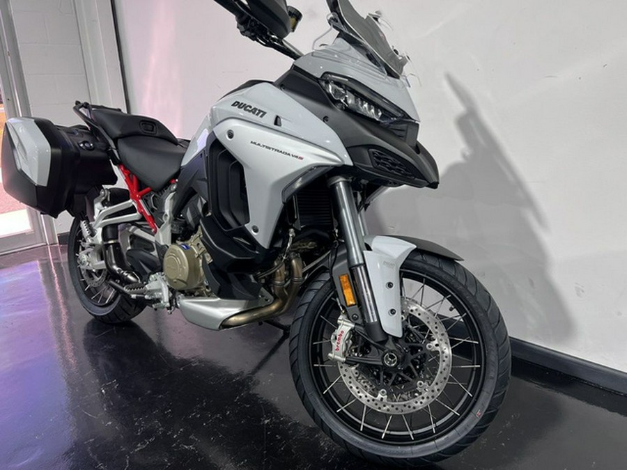 2023 Ducati Multistrada V4S Iceberg White - Spoked Wheels