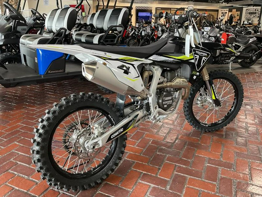 2025 Triumph TF 450-RC Edition Jet Black/Pure White