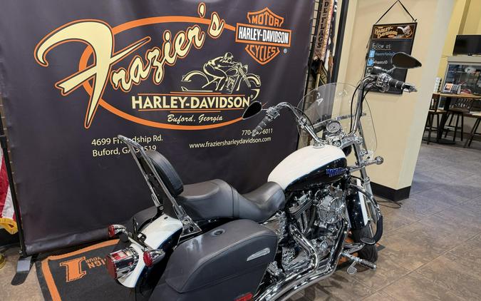 2014 Harley-Davidson® SuperLow® 1200T B WHT/MDNTE PRL W/ PINSTRIP