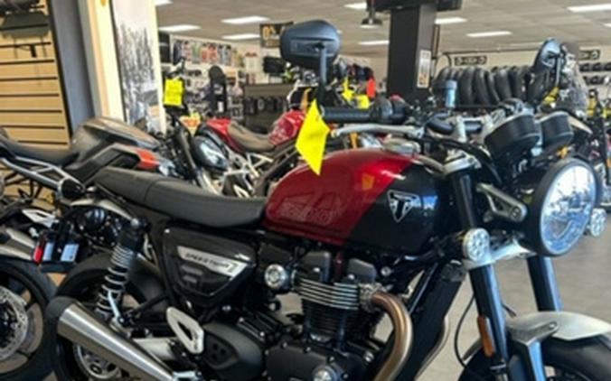 2024 Triumph Speed Twin 1200 Carnival Red/Storm Grey