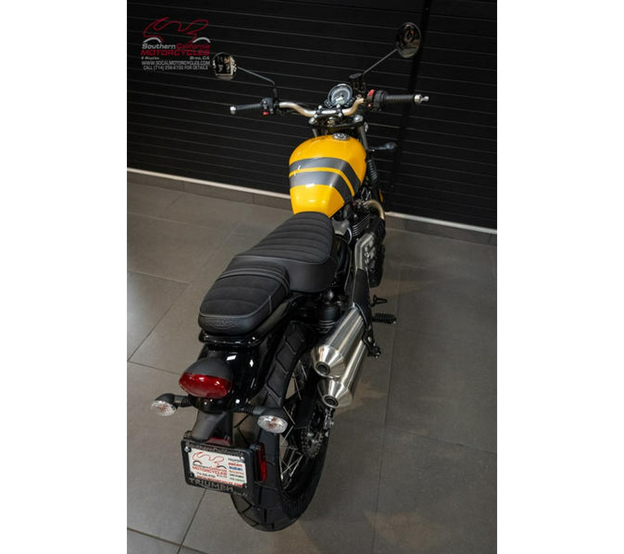 2024 Triumph Scrambler 900 Cosmic Yellow/Graphite